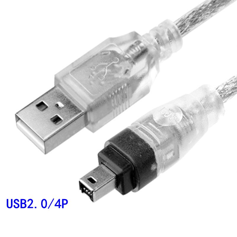 1394 Firewire USB naar 4p USB naar 1394 datakabel IEEE 1394 aansluitkabel Camera DV-acquisitiekaart: Rood