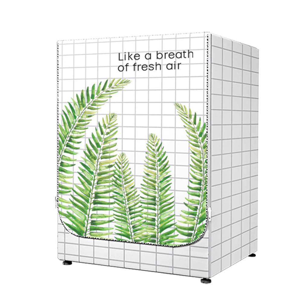 Home Roller Washing Machine Cover Modern Simple Oxford Cloth Dryer Waterproof Dustproof Hood Silver-coated Sunscreen Decoration