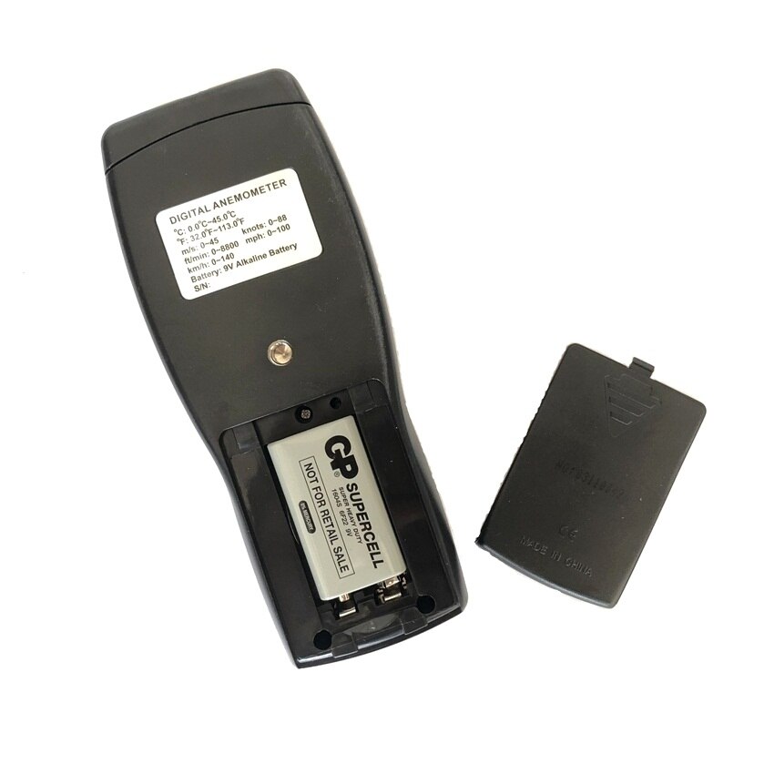 SMART SENSOR AS836 Digital Air-Flow Gauge Anemometer Wind Speed Meter Direction 45m/s Relative