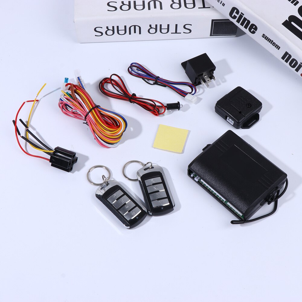 1 Set Auto Alarm Set Auto Inbouwen Accessoire Auto Alarm Security Apparaat Auto Afstandsbediening Alarm Kit Auto Alarm Vergrendeling kit Voor Veh