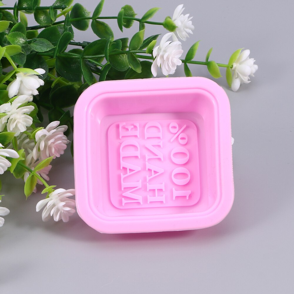 10 Pcs Zeep Loaf Siliconen Mallen Diy Tools Zeep Cake Maken Levert-Rechthoekige (Rabndom Kleur)