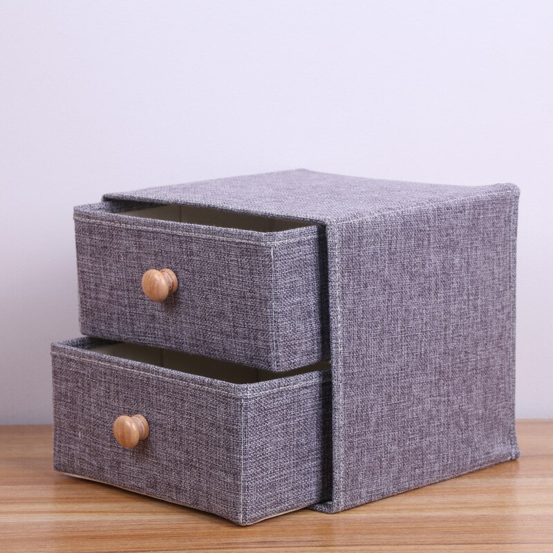 Storage Drawer Organizer 2 Layers Fabric Organizador Escritorio Home Supplies Rangement Cuisine Organisateur Placard Drawer Box