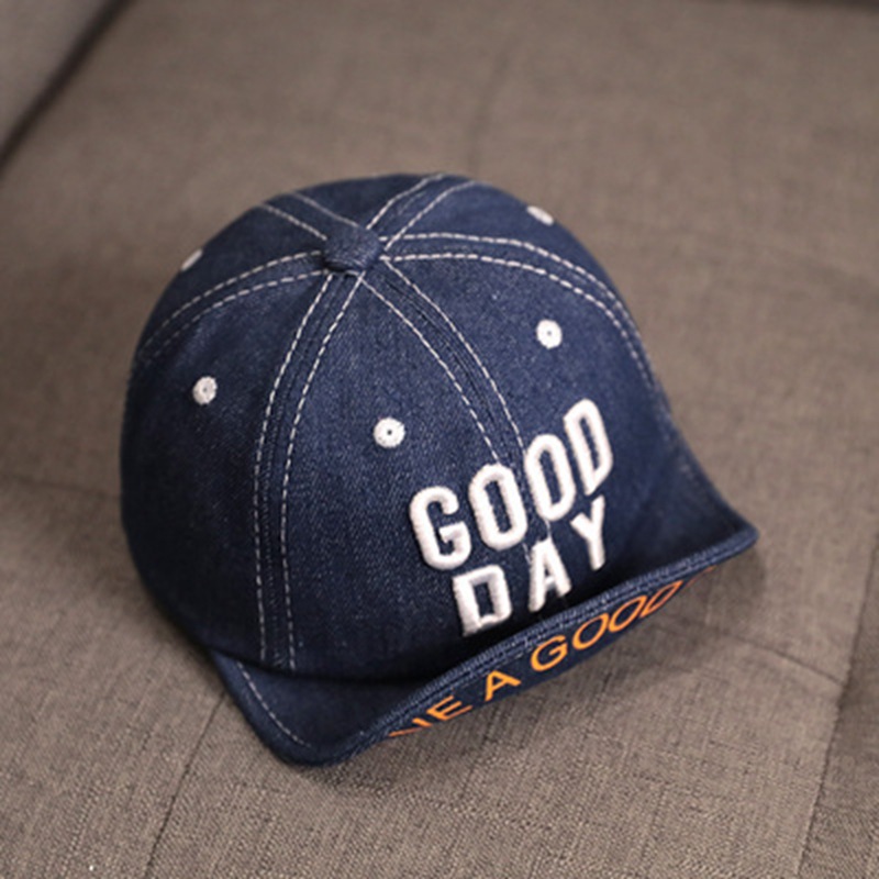 2021New Zomer Baby Boy Baseball Cap Cartoon Streep Beer Baby Caps Pasgeboren Meisjes Katoen Baret Zonnehoed Baby Accessoires Pasgeboren: Navy-5412