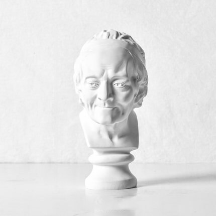 Modern karaktär huvud skulptur dekoration syntetiskt harts vardagsrum sovrum dekoration trädgårdsskötsel heminredning: 20 x 5.5cm