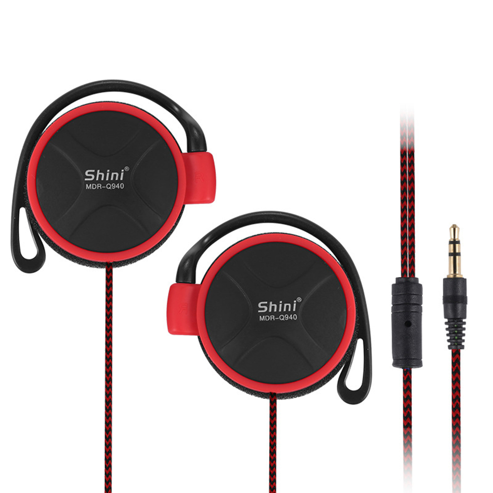 Original SHINI Q940 3.5mm Headphones Stereo Bass Music Earphone Ear Hook Headset fone de ouvido For MP3/4 Computer Mobile Phone: Yellow