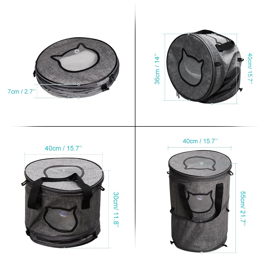 Multifunctional Cat Carrier Portable Bed Collapsible Cat Tunnel With Changeable Shapes Mat Toys Docamor Foldable Pet Cat Carrier