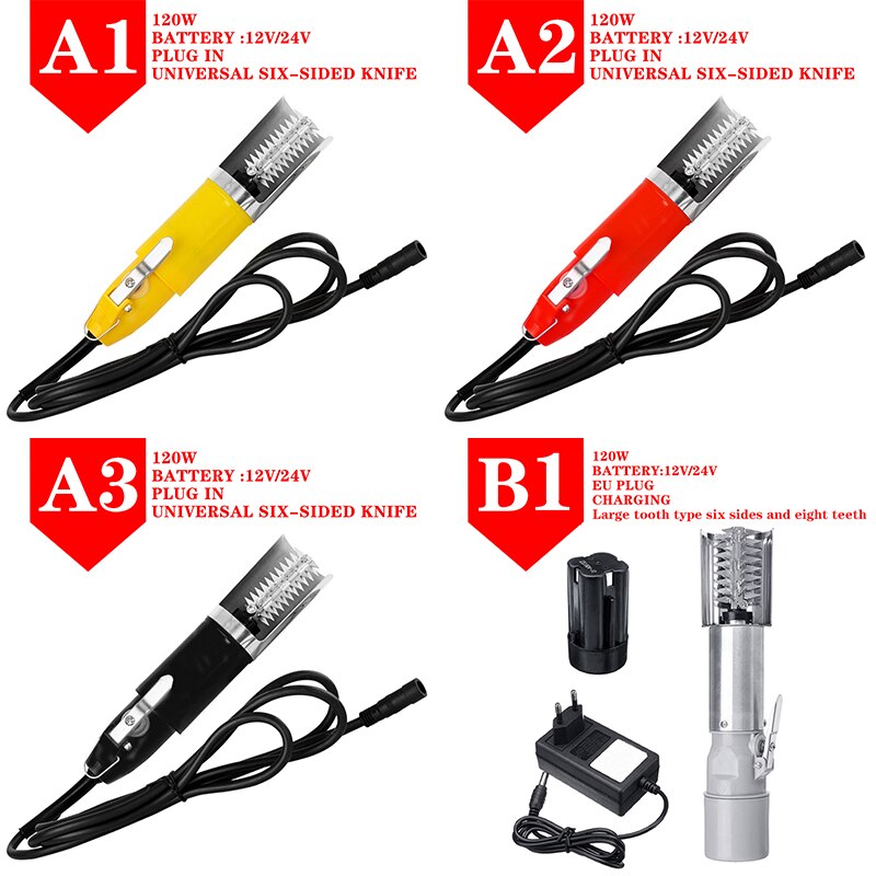 96W Charging Portable Electric Fish Scaler Fishing Scalers Cleaning Fish Remover Cleaner Descaler Scraper Seafood Tools