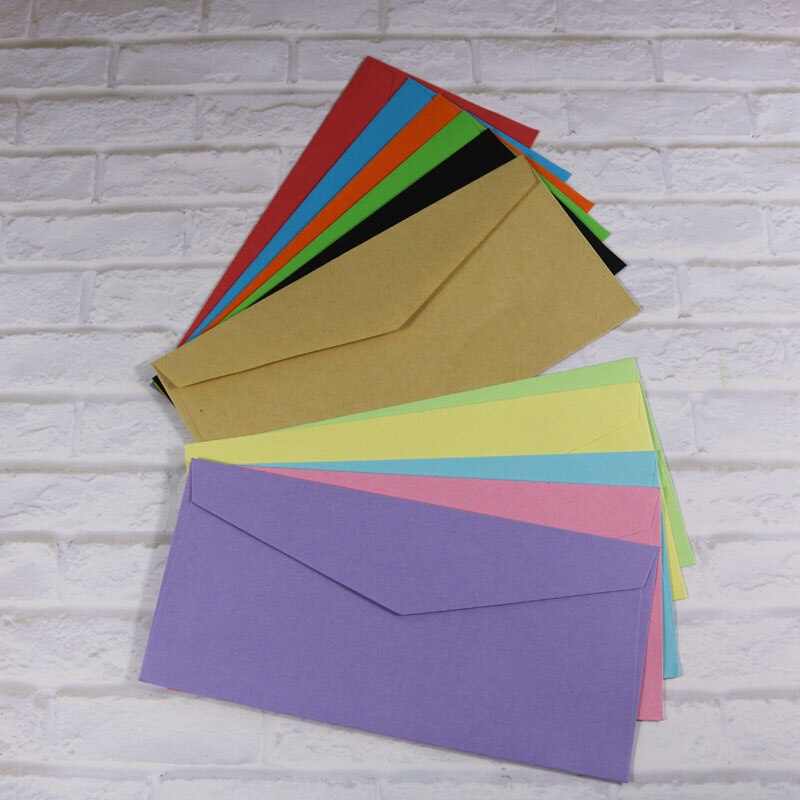 12 farbe Umschläge 12 stücke Leere Papiertüte Postkarte Gruß Karte Hochzeit Einladung Umschlag Karte Paket Umschlag 22x10,5 cm