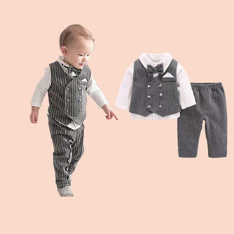 Baby Boy Kleding Gentleman Lente Herfst Mode Shirt. Grandado