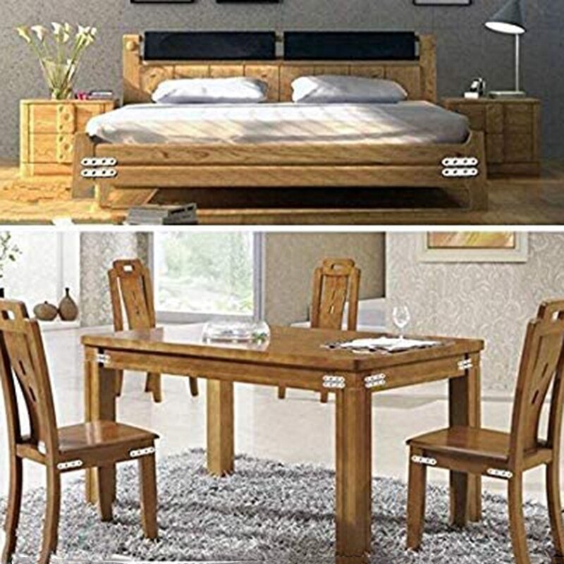 10 L-Shaped Stainless Steel Angle Bracket Repair Bracket Angle Steel Reinforced Steel Plate Bracket Furniture