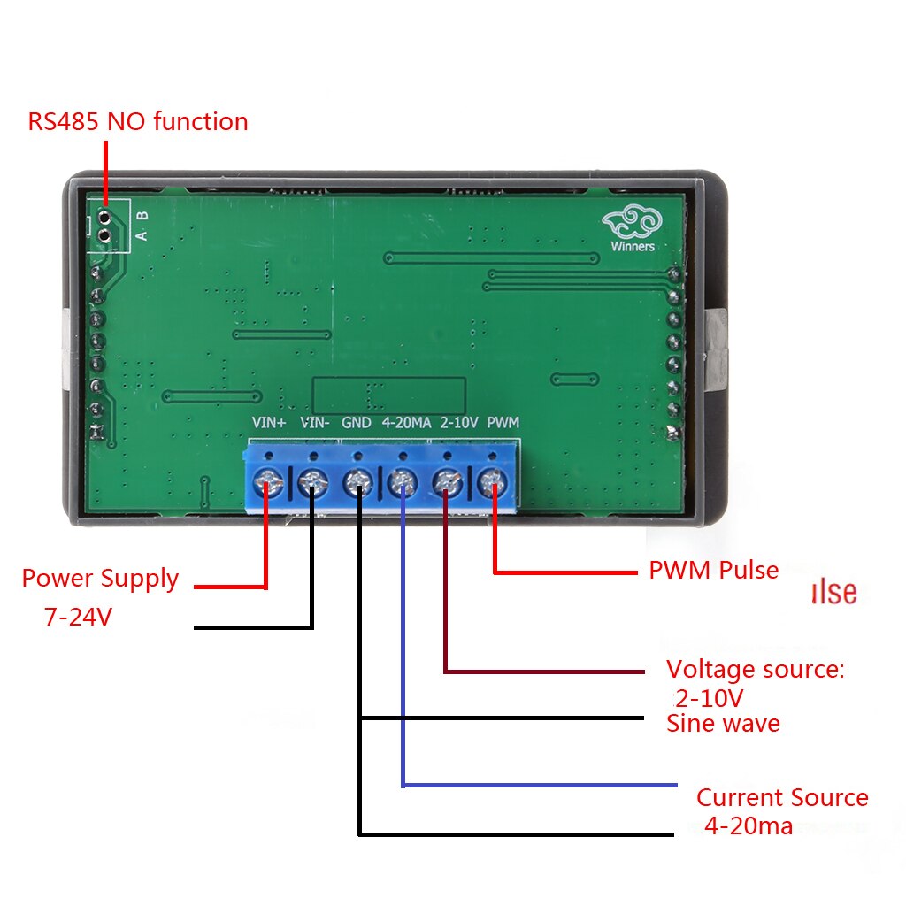 Generatore di segnale di Impulso di PWM Modulo Regolabile Onda Sinusoidale di Generazione di 1-1000Hz 4-20mA 2-10V Multipla Modalità