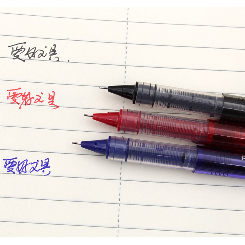 3pcs Transparent Roller Ball Tip Pen 0.5mm Ballpoint Pens for Writing Signature Stationery Office Tools School Supplies A6657