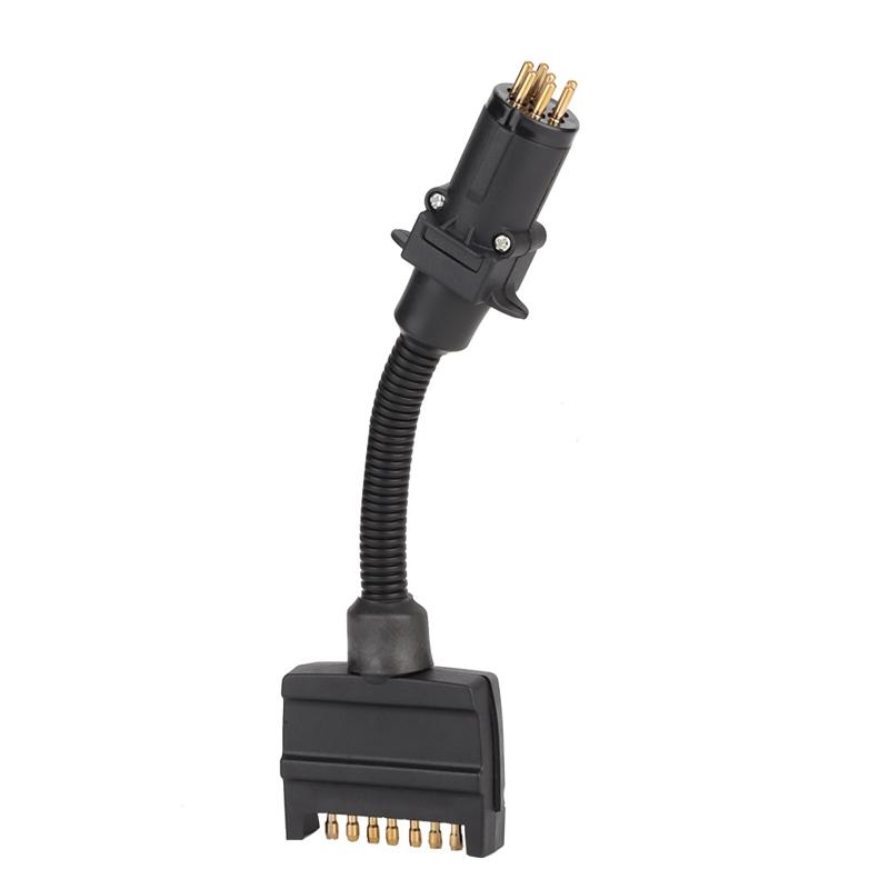 Plate Alternator Truck Parts Flat 7Pin to Round 7Pin Cable Tow Harness Coupling Trailer Car Spring Plug AU Style Truck