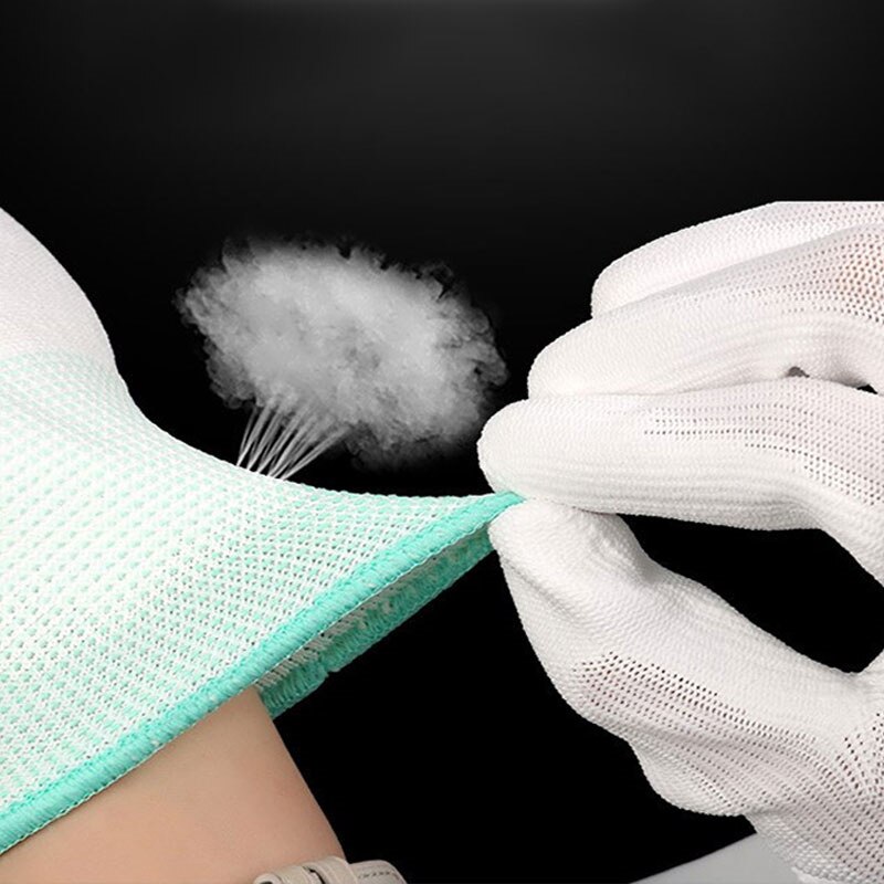 Anti Static ESD Electronic Working Gloves Pu Finger PC Antiskid For Garden