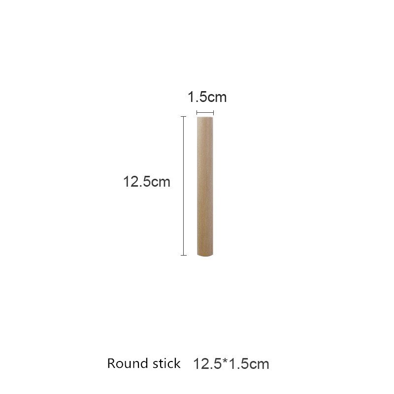 Multi-size Rack DIY Combination Solid Wood Wall-mounted Rack Storage Rack for Bathroom Bedroom Kitchen Storage Rack: Round stick