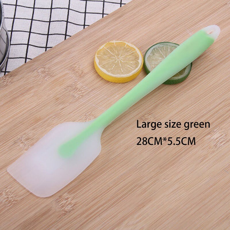 Non-stick Silicone Spatula Kitchen Ware Cooking Utensils Spatula Beef Meat Egg Butter Scraper Pizza Shovel Turners Food Lifters: GJC14 Green