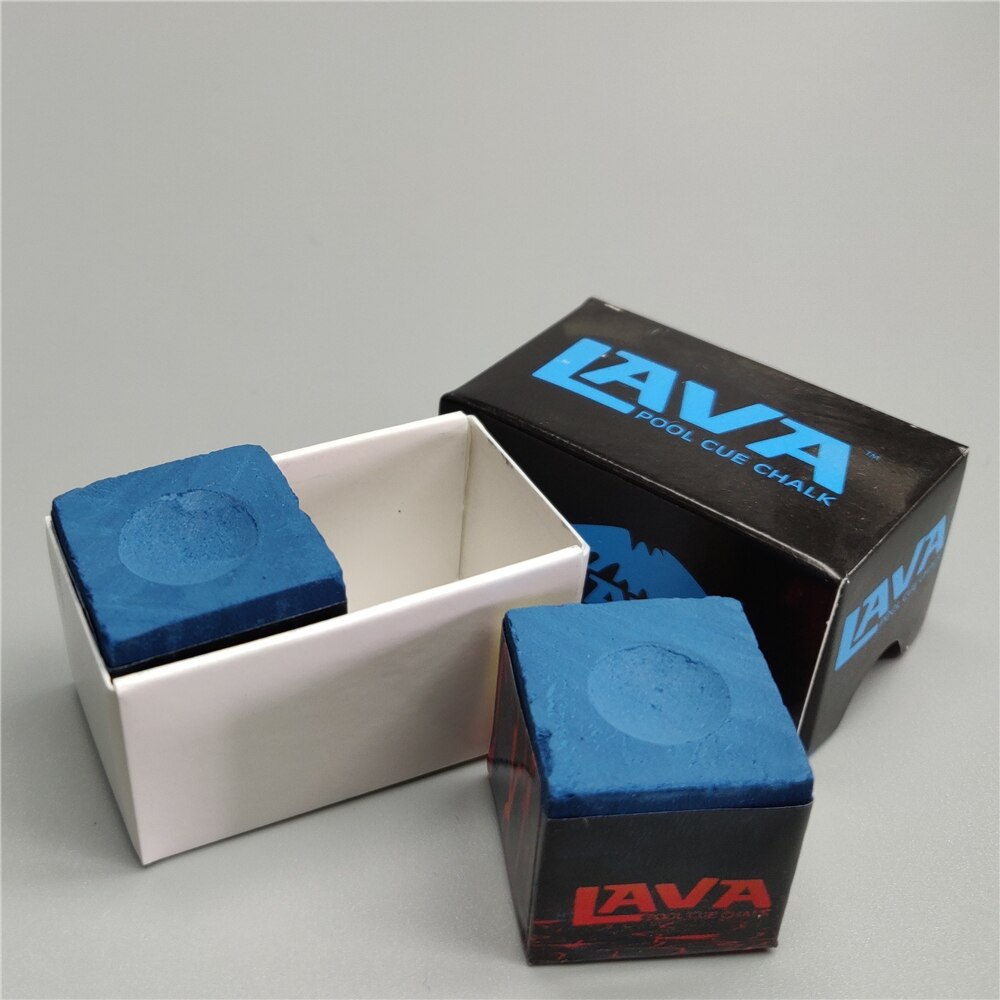 Biljartkrijt poolkrijt 2 stuks/doos lava biljart carambole poolkeu tip blauwe krijtjes biljartaccessoires: Default Title