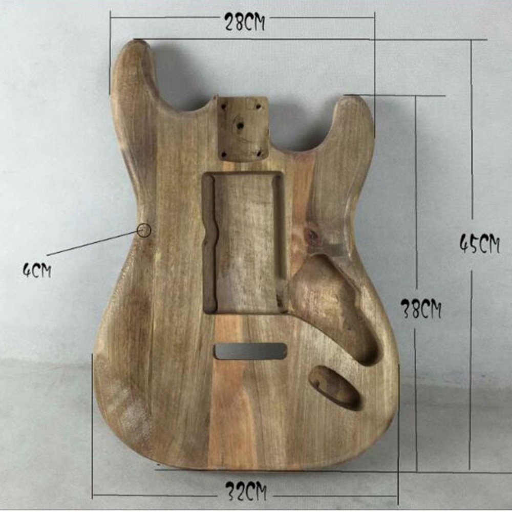 Unfinished DIY Guitar Body Maple Body For ST Style Guitar ST electric guitar body alderwood guitar DIY Accessories