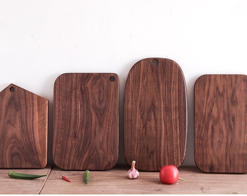Planche à découper en bois de noyer noir, planche à découper pour le pain en bois avec grille, planches en bois pour la cuisine