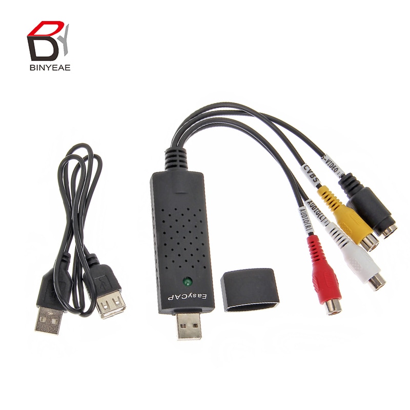 1pc USB 2.0 Video TV DVD VHS Capture Adapter usb adapter converter Audio Video PC Kabels