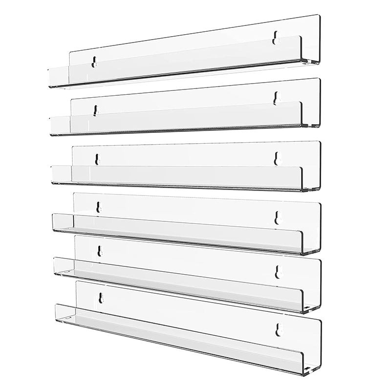 Muurhanger Acryl Nagellak Display Staat Transparant Organizer Rek Muur Gemonteerde Houders Nagellak Winkels Decoratie
