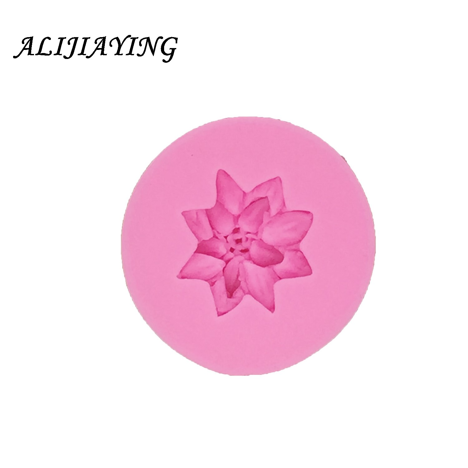 1 stks Bloem Silicone Mold Sugarcraft Reliëf Fondant Cake Decorating Gereedschappen Fimo Klei Candy Jelly Chocolade Gumpaste Mallen D0285