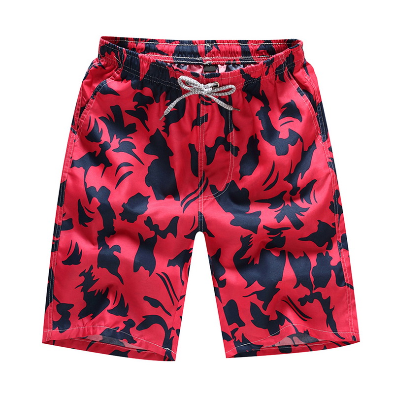 Pantalones cortos De playa para hombre, Bermudas De surf con estampado, De secado rápido: red / L