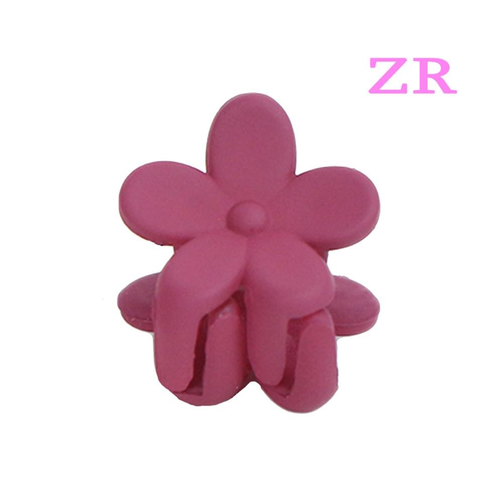 10 Pcs/Set Baby Girls Mini Hair Jaw Clip Cute Candy Pink Mixed Color Flower Hair Claw Children Hairpin Hair Accessories: 10 Pcs Style ZR