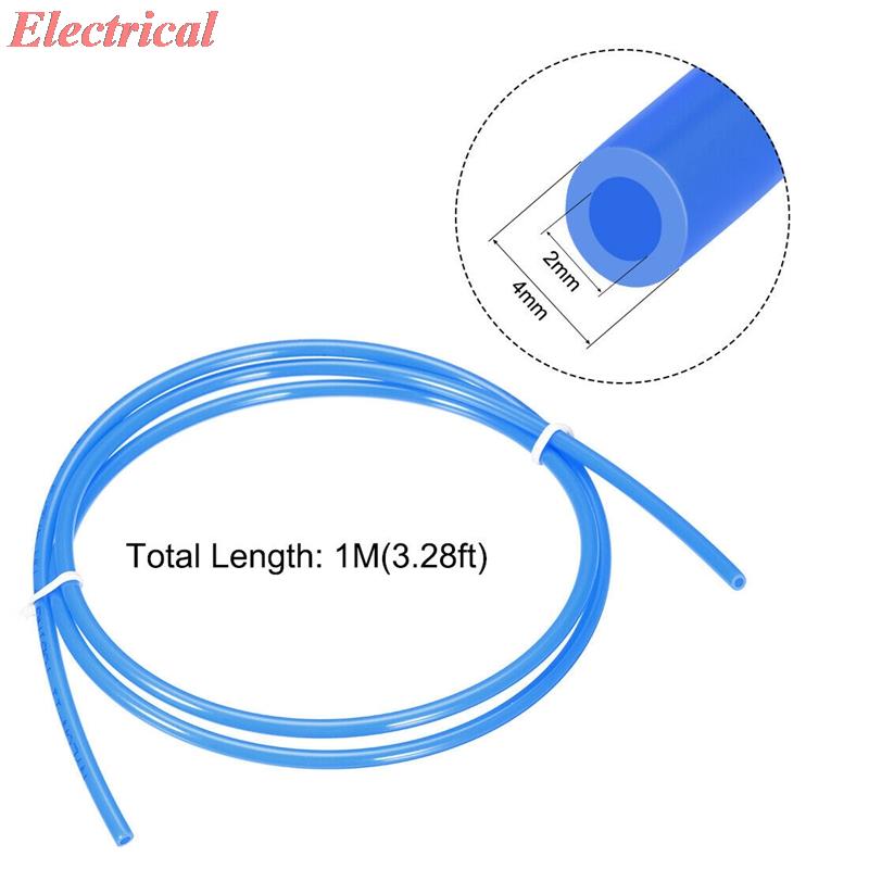 1M Nylon Tubing,2mm ID x 4mm OD,3.28ft Length,Air Fuel Line Plastic Tubing,Blue
