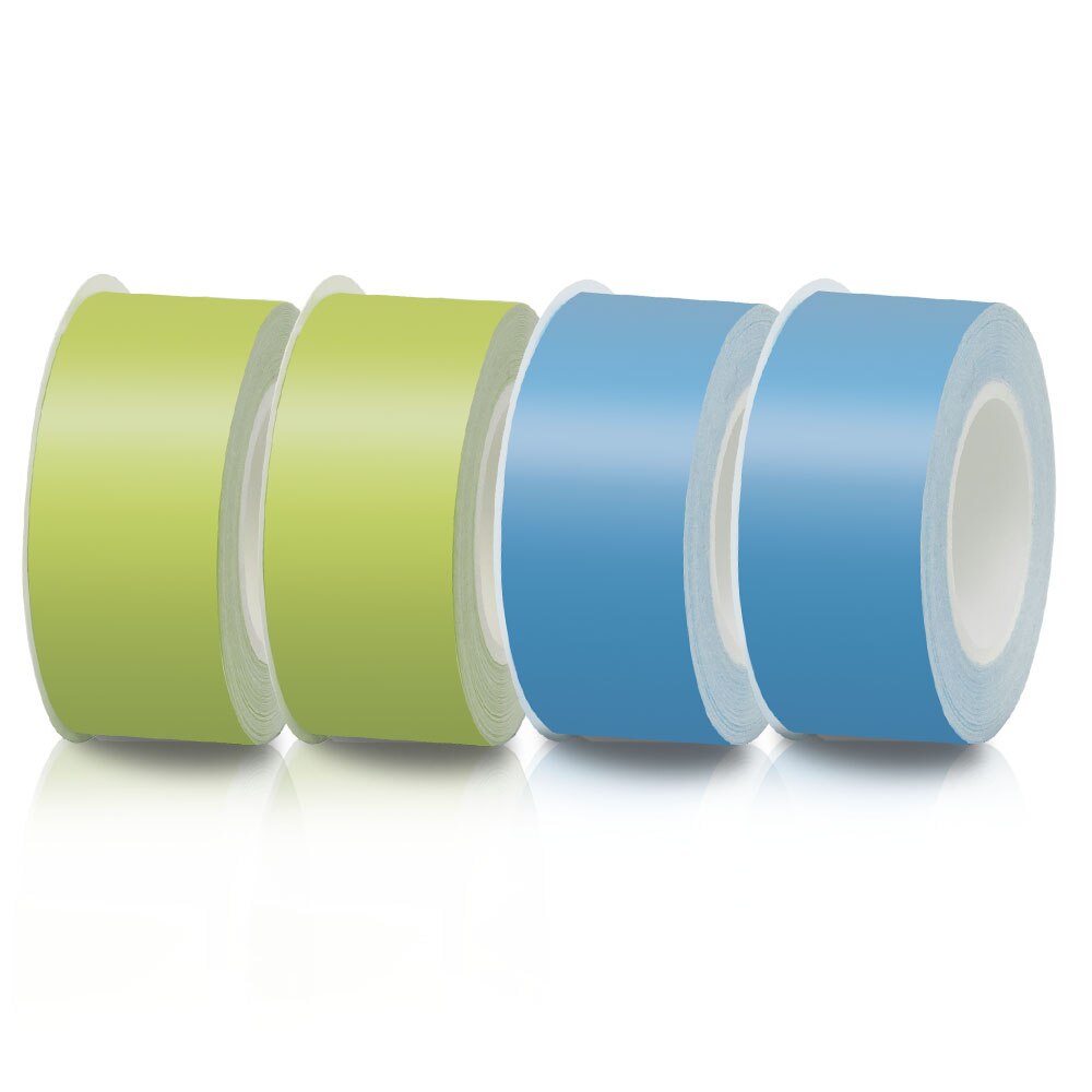 4PK 15mm taśma do króla Jim TEPRA Lite taśma LP15P LP15G LP15Y LP15R LP15B LP15S taśma z etykietami do króla Jim TEPRA drukarka do etykiet LR5E: green blue