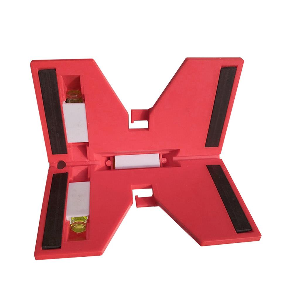 Sturdy ABS Measuring Ruler Angle Ruler Student Measure Construction Site Metalworking Practical Red Tool Significant Moment