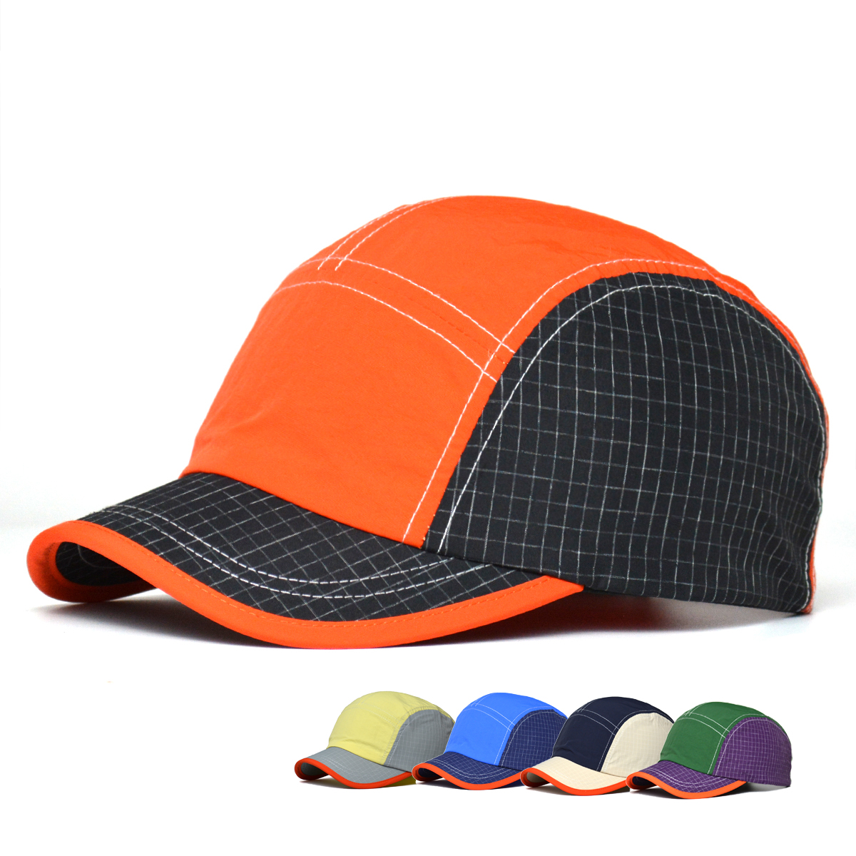 Una gorra de ala corta para hombre, estilo de verano, gorra de béisbol transpirable y de secado rápido, gorra de pico de pato ligera y suave para mujer