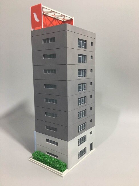 N Scale 1 / 150 160 building scene model, modern office building, hard plastic assembly model