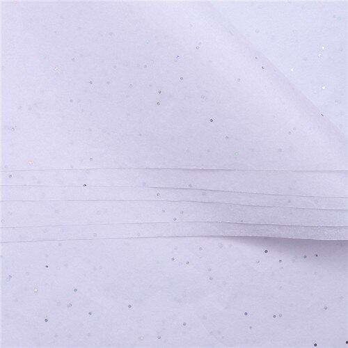 10 hojas de papel tisú con lentejuelas brillantes de 50x66CM, papel artesanal hecho a mano, flores, embalaje de , suministros de decoración del hogar para de boda: Verde claro