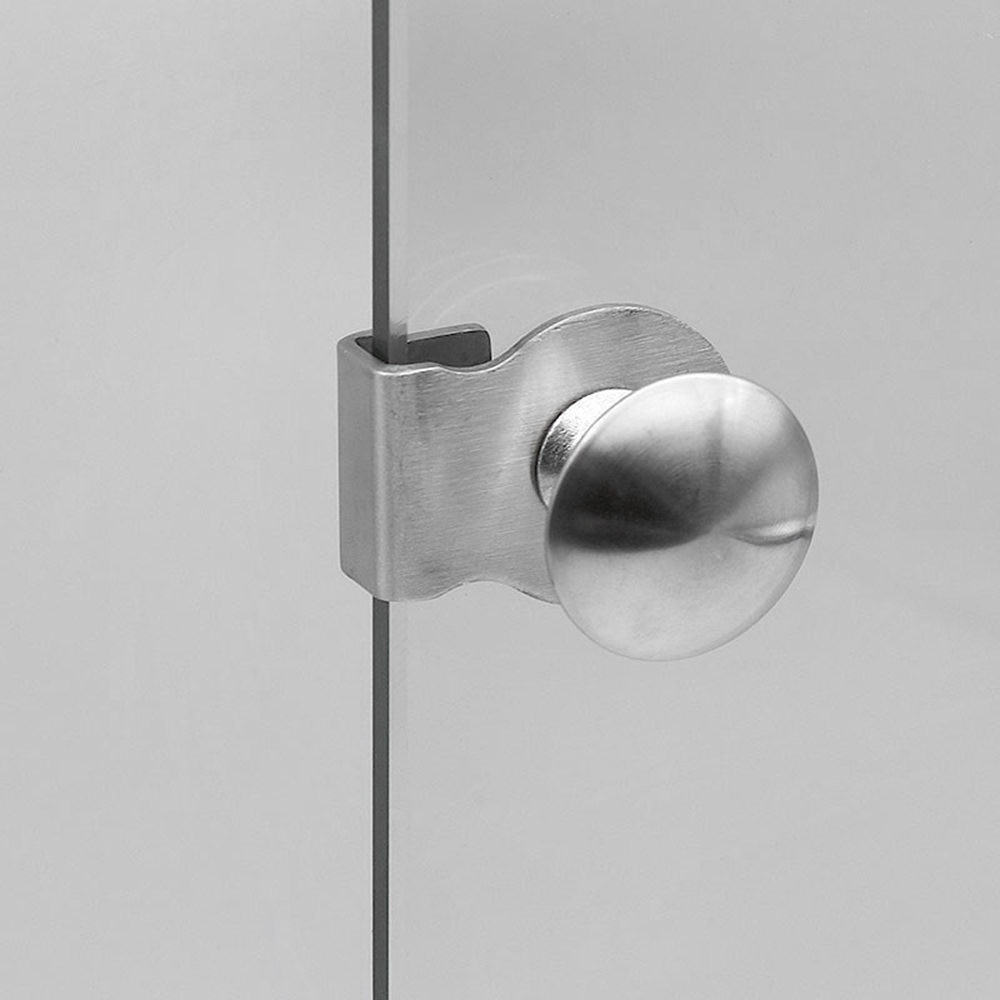 2x Glass Holder Clamp Handle Cupboard Showcase Cabinet Door Accessories Glass clamps