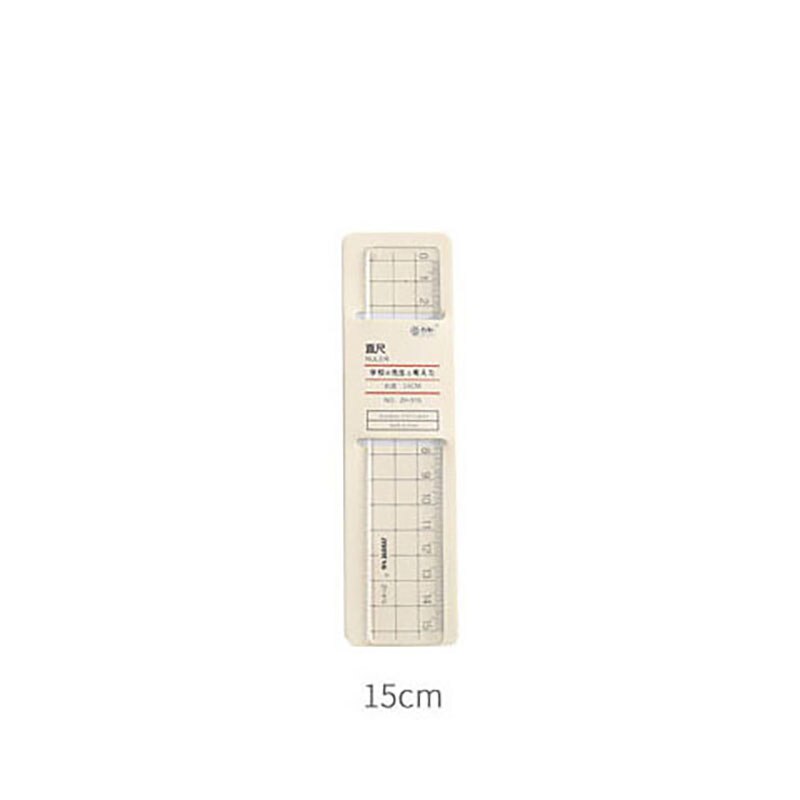 Cute Kawaii Plastic Ruler Transparent Scale Template For Drawing Kids Korean Stationery Office School Supplies: 15cm