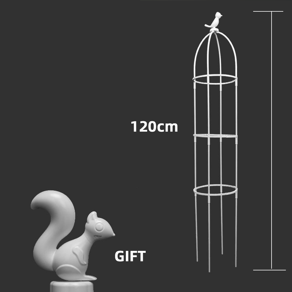 Klimmen Plant Trellis Tuin Tomaat Ondersteuning Kooien Voor Bloemen Planten Ondersteuning Frame Trellis Klimmen Diy Bloem Wijnstokken Pot Stand: Zilver