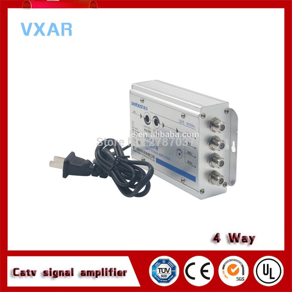 4 Way output CATV Cable Signal Amplifier