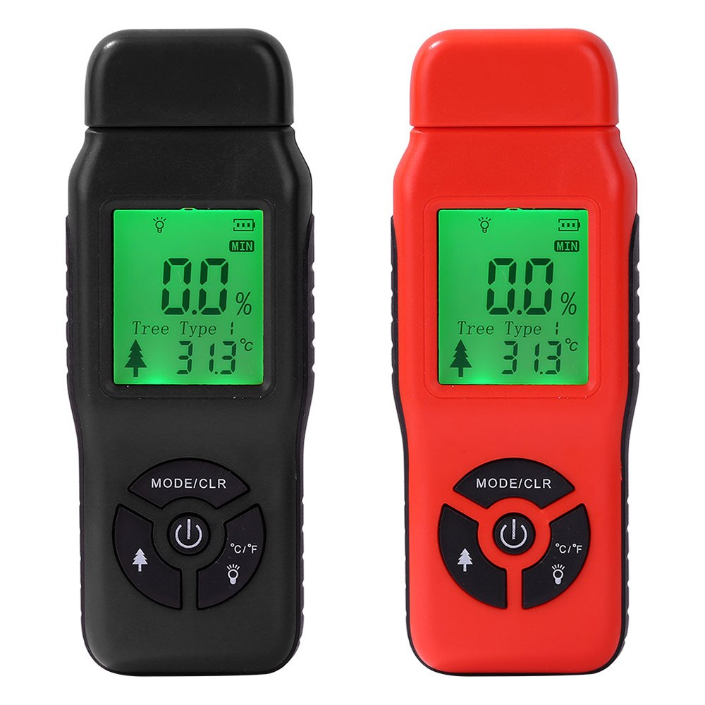 Handheld Digital Wood Moisture Meter Humidity Tester Timber Damp Detector Paper Digital Test Wall Moisture Analyzer Range 2%~70%