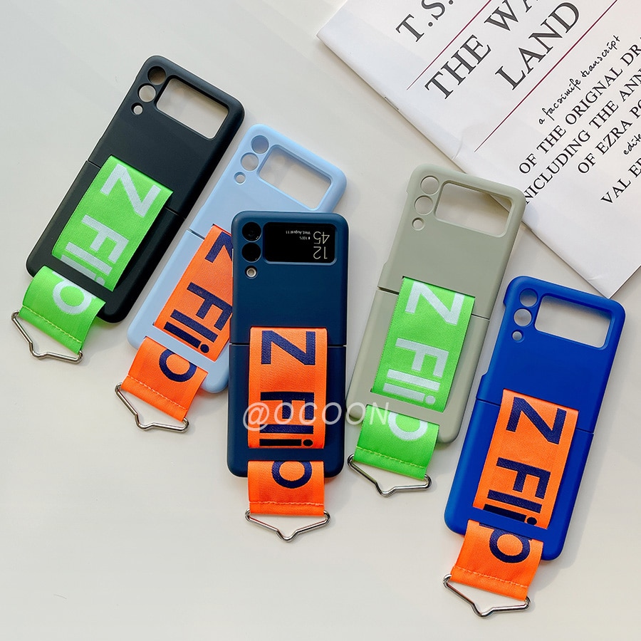 Handschlaufe für samsung Galaxis z kippen 3 (zflip 3 5g) , ultradünne hartplastikhülle mit armbandring, fundas coque