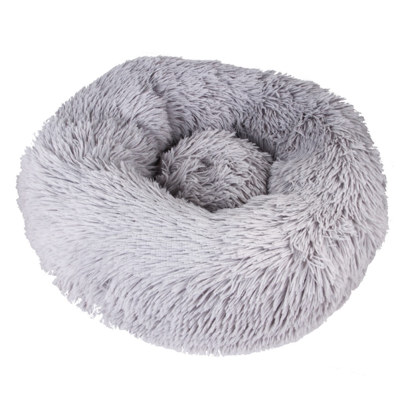 Nid d'animaux Macarons chat profond sommeil | Forme ronde, animal en peluche, nid de chat, chaton d'hiver, chiot , pour la maison, fournitures de lit, directe
