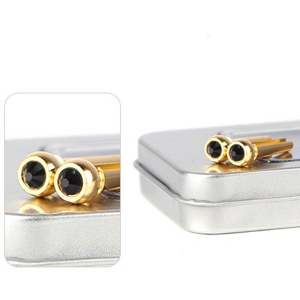 Cuerdas de guitarra acústica, pines de puente de latón, accesorios de cuerda de cono fijo, 1 ud.: Negro