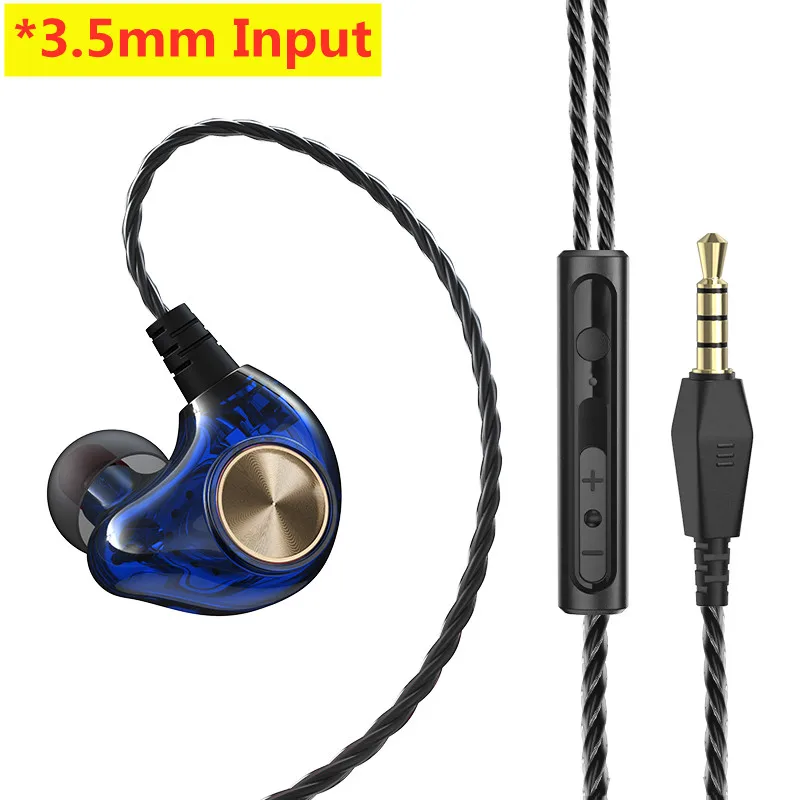 Android Handy DrivebyWire Headset Metall Heavy Bass Computer PC Headset InEar Sport Headset: WHITE