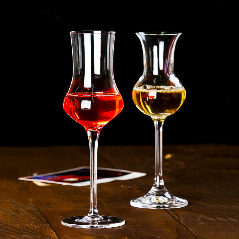 Copa de cristal de tulipán de cintura esbelta para cata de vinos, uso exclusivo, copa de licor, copa de vino, copa de champán para bodas, copa con aroma a bar.