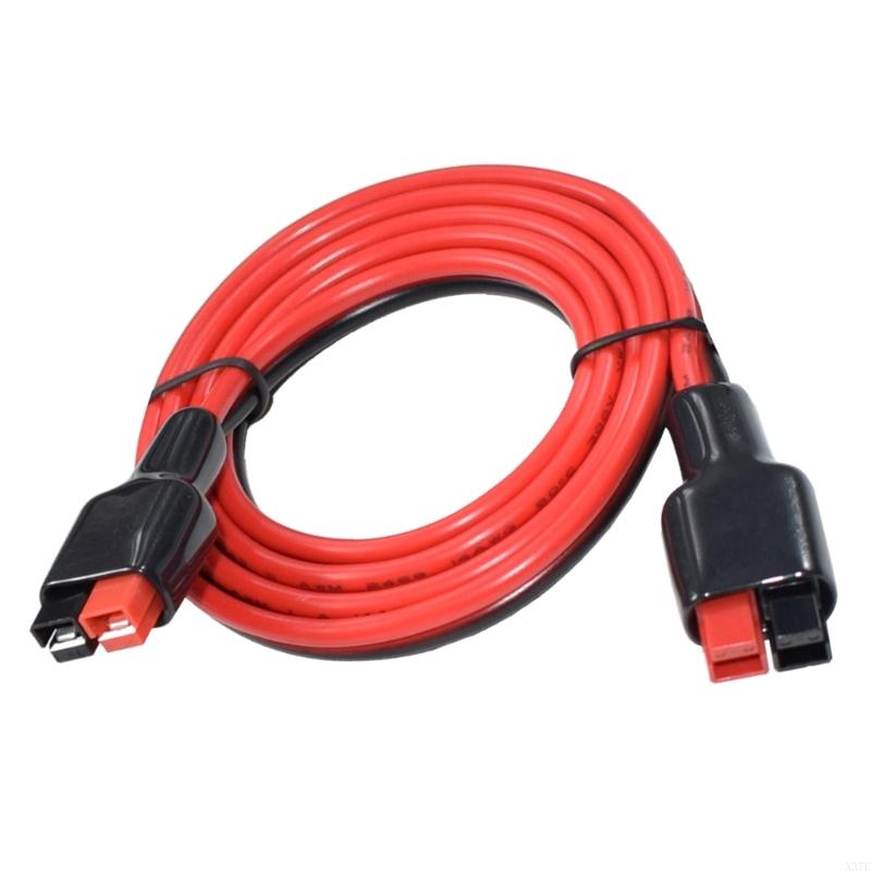 920l 50/100cm 14 awg-kontaktkabel dobbelkontakt til anderson-ledningsadapter strømfordeling til elektriske kjøretøy: kaki