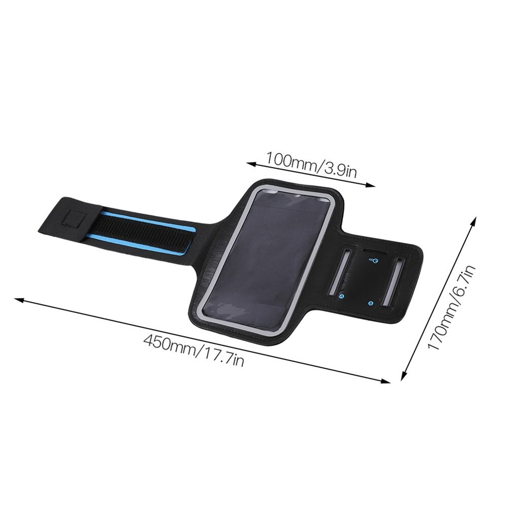 Waterdichte hardloop-jogging-sport-neopreen armband hoes met reflecterende strip voor iphone 6 plusarm heren anti-klop
