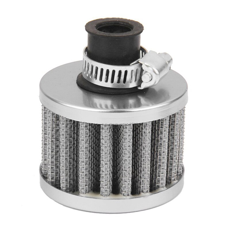 12mm Car Air Filter Car Car Turbo Ventilation Breather Carter, Black: Gray