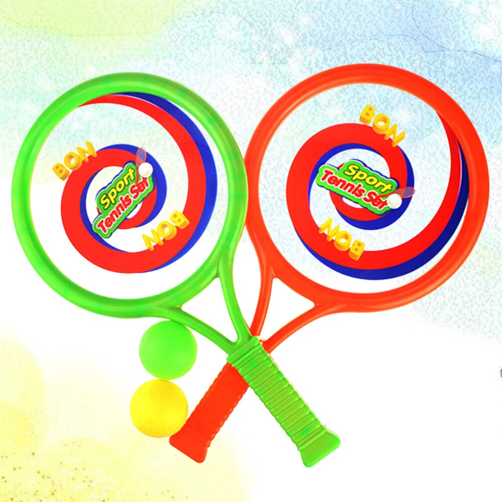 2PCs Racket Portable Lightweight Tennis Racket Hopping Racket Tennis Set for Outdoor: Default Title