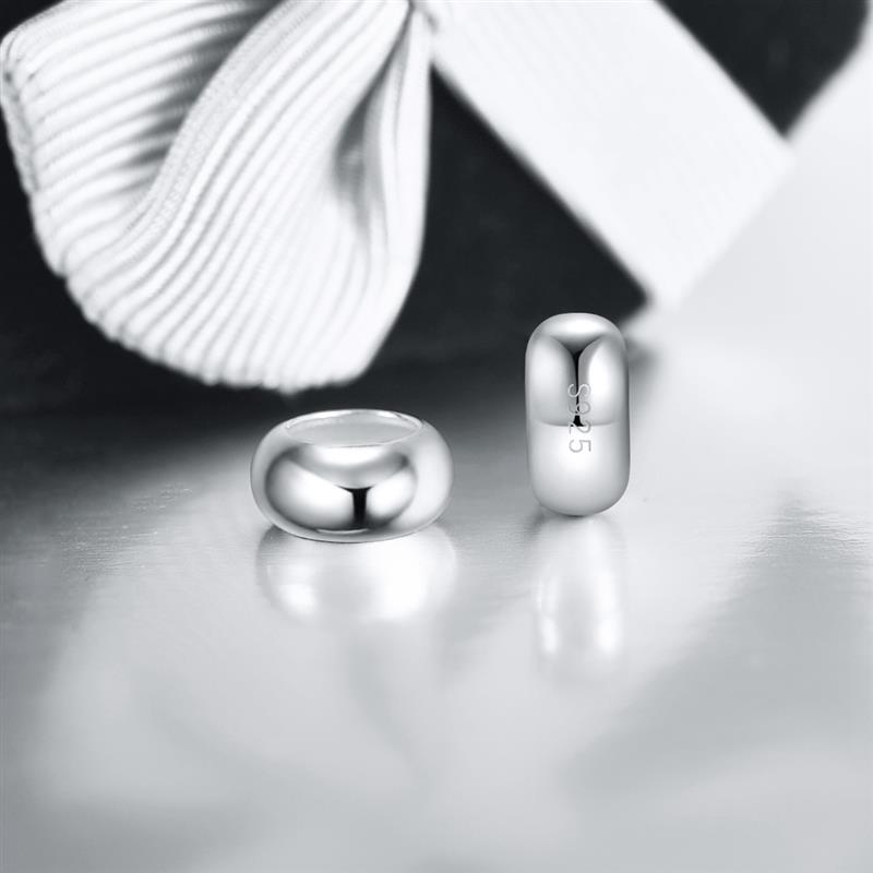 2pcs/Lot Round Spacer Beads Silicone Rubber Smooth Spacer Stopper Beads Fit Bracelet Bangle DIY Jewelry Making Charms 4 Color