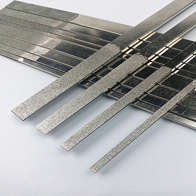 Lima de aguja para 12 piezas de 180mm, Lima de diamante cónica, CF-400, troquel